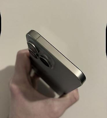 iphon x: IPhone 15 Pro, Б/у, 1 ТБ, Natural Titanium, Кабель, Стилус, Коробка, 87 % — 3