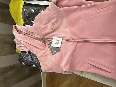 puma: Puma ushag uchun kapüşonlu jaket - Rəng: toz çəhrayı - Kəsim: Regular — 2