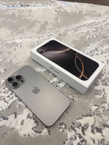 дубайский iphone: IPhone 16 Pro Max, 256 GB, Natural Titanium, Zəmanət, Face ID, Sənədlərlə