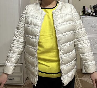 короткая куртка: Пуховик, Короткая модель, Италия, Стеганый, 6XL (EU 52)