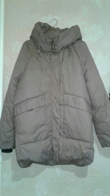 куртка тедди женская: Пуховик, С капюшоном, Оверсайз, Ультралегкий, XL (EU 42)