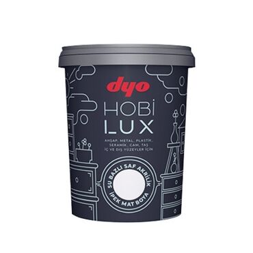 акриловая краска для стен цена: Краска Dyo Hobi Lux - Тип: водно-дисперсионная чистая акриловая