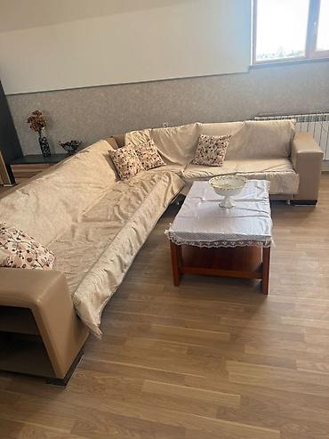 ev stolu: Künc divan dəsti + stol - Forma: Г formalı, geniş künc divan - Rəng — 2