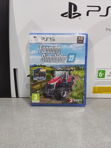Video oyunlar üçün aksesuarlar: Playstation 5 üçün farming simulator 2022 oyun diski. Tam yeni