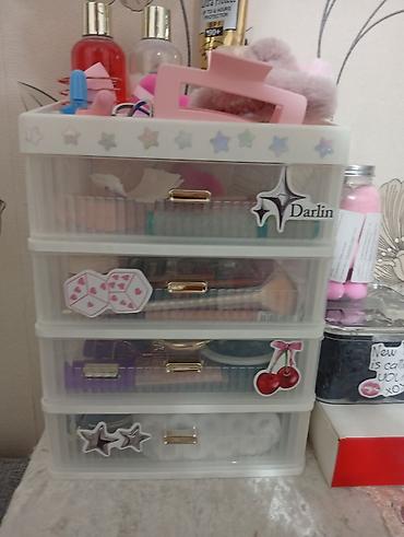 Gözəllik və sağlamlıq: Plastik çoxseqmentli kosmetik və aksesuar təşkilatçısı - 4 ədəd — 2