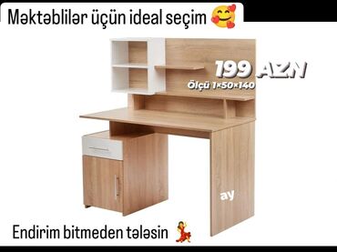 oturacaq stullar qiymetleri: *Məktəbli yazı masası* *Yeni sifarişlə hazırlanır* *Ölçü 1×50×140