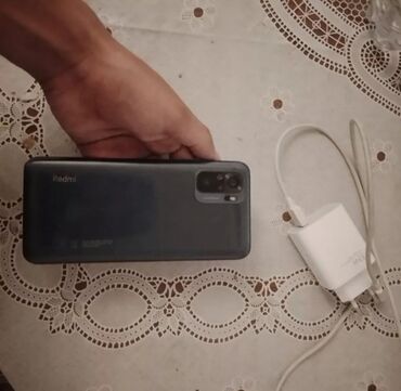 barter telfonlar: Xiaomi Redmi Note 10S, 128 GB, rəng - Boz, 
 İki sim kartlı, Face ID