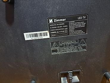 ekrani sinib: İşlənmiş Televizor Zimmer LED ekran 55" 4K (3840x2160), Ünvandan götürmə — 1
