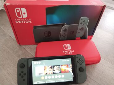 Nintendo Switch: Продаю прошитый Nintendo switch (2 ревизия). Полный комплект. Игры