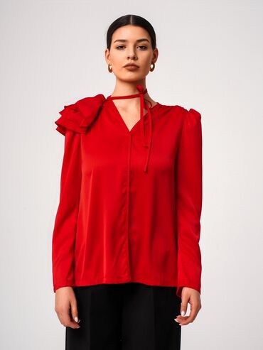 красная платья: Рубашка, Made in KG