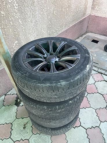 Колеса в сборе 225 / 55 / R 16, Лето, Б/у, Комплект, Легковые, Литые, отверстий - 5