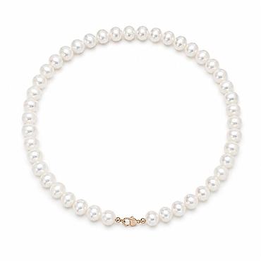 Бусы «Pearl Grace» из золота 585 пробы с натуральным жемчугом -