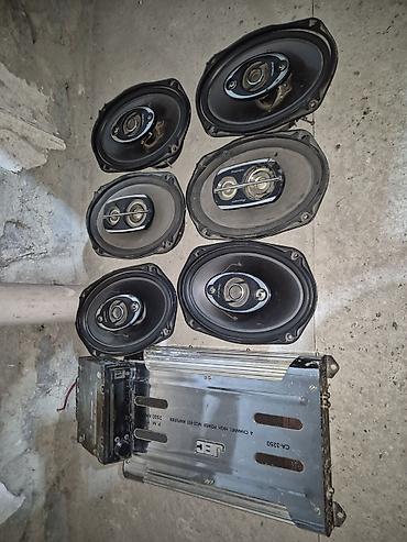 avto kalonka: Avtomobil audio dəsti 4 ədəd 440w 2 ədəd 500w 1 ədəd 2500 uslitel jec — 1