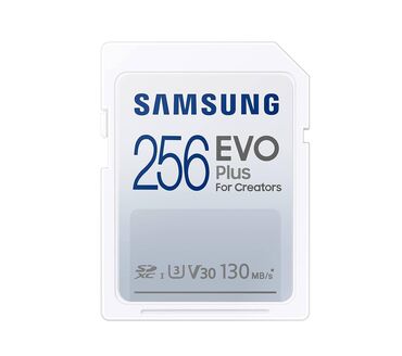 hdd yaddaş: SAMSUNG EVO Plus Full Size 256GB SDXC Card MİKRO KART DEYİL. SD kart