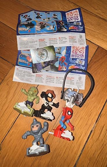 kinderler: Kinder surprise spider man tam seriyasi satilir. Ikinci shekildekiler — 2
