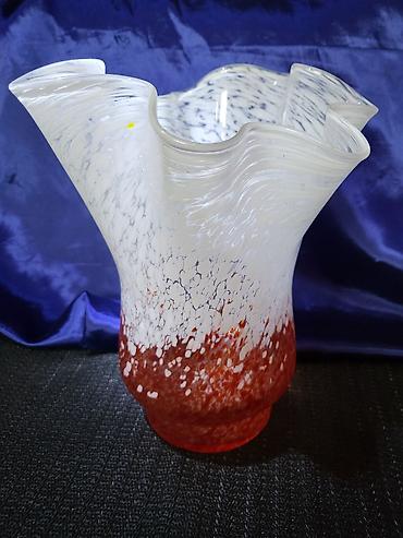 Vaze i saksije: Murano vaza,rucni rad 1960,70ta.god. Vaza murano,splatter glass- — 5