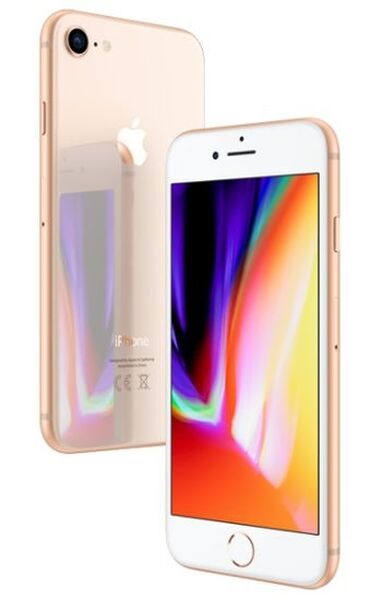 Техника и электроника: IPhone 8, Б/у, 64 ГБ, Розовый, 77 %