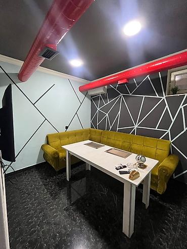 Sifarişlə restoran üçün masa və oturacaq dəstləri: Stullar ilə, Dördbucaq masa — 4