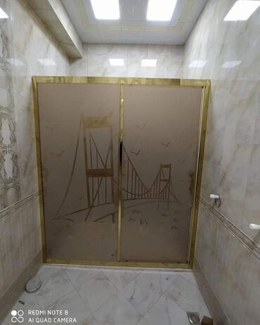 Duş kabinaları, arakəsmələr: Yeni Üstü açıq kabina, Künc üçün, Pulsuz çatdırılma — 23