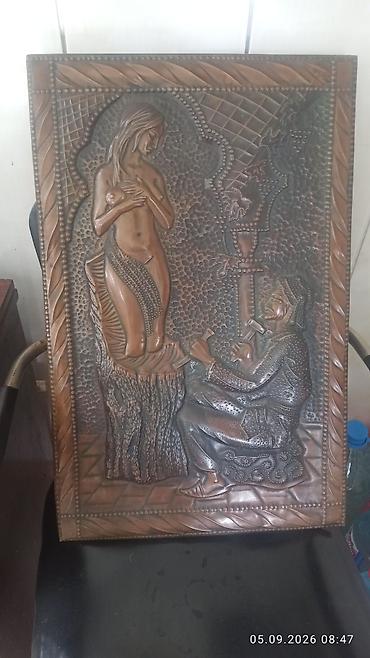 vinil panel: Misgər işi üslubunda relyefli mis panel 50*70 ölçüləri - Material — 6
