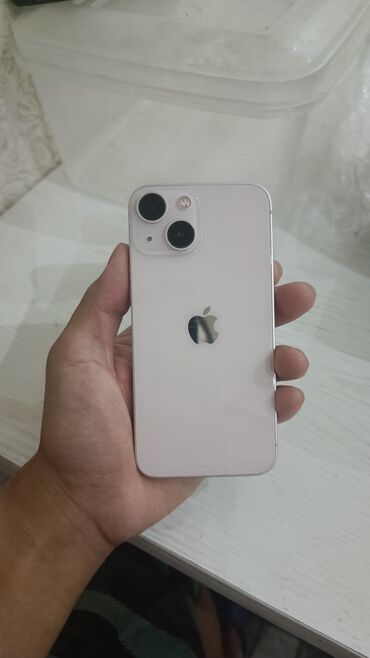 ик номера: IPhone 13 mini, Колдонулган, 256 ГБ, Күлгүн, Коргоочу айнек, Каптама, Кабель, 81 %