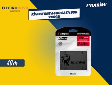 Аксессуары для ПК: Внутренний Накопитель SSD Kingston, 240 ГБ, 2.5", Новый