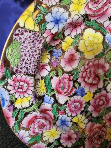Ostalo posuđe: Kineski nov tanjir,rucno oslikan 70te. Tanjir je perfektan,rad — 7