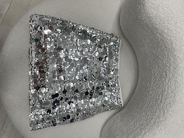 Юбки: Юбка, Модель юбки: Прямая, Мини, Высокая талия, С пайетками — 10