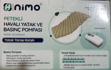 Alkotesterlər: Hava döşəyi. Yara qarşısı alan Havalı Yataq Döşək Pompalı. Bu döşək