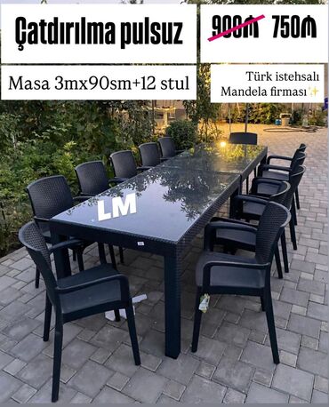 Mətbəx mebeli: Balkon üçün, Yeni, 12 stul