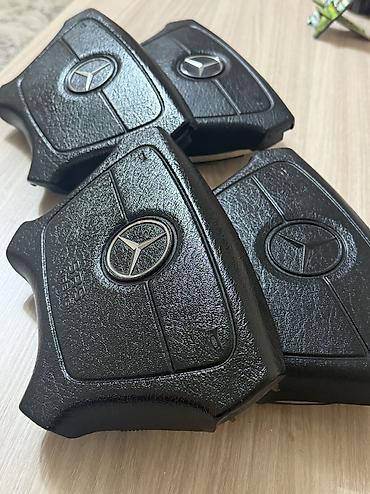 значок мерса: Руль Mercedes-Benz 1995 г., Б/у — 3