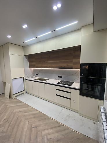 silver kitchen: Кухонный гарнитур, Новый, цвет - Серый, ДСП, Бесплатная доставка — 4