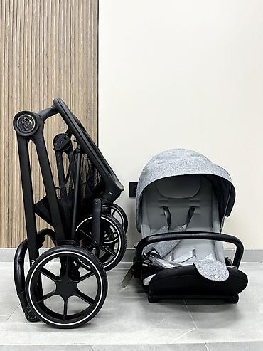 eazy walker: Детская универсальная коляска Ining Baby 351 (Grey / Серо-серебристый) — 2