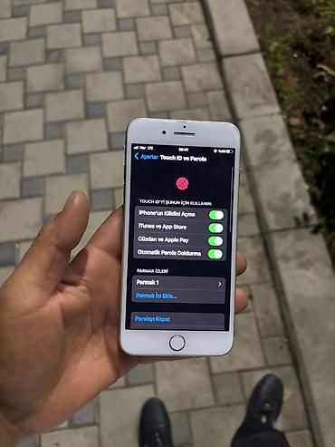 iphone x irşad telecom: IPhone 8 Plus, 64 GB, Ağ, Barmaq izi, Simsiz şarj — 3