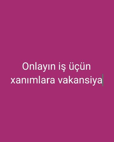 online satıcı: Satış meneceri tələb olunur, Yalnız qadınlar üçün, İstənilən yaş, Təcrübəsiz, Saatlıq ödəniş lalafo.az -da online satıcı: Satış meneceri tələb olunur, Yalnız qadınlar üçün, İstənilən yaş, Təcrübəsiz, Saatlıq ödəniş