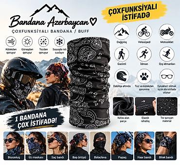 sac bandı: Çoxfunksiyalı Bandana / Buff Boru Şərf Məhsul təsviri: - Uzun boru — 2