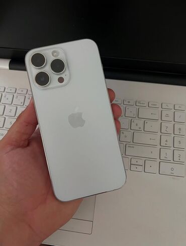 Apple iPhone: IPhone 14 Pro Max, 256 GB, White Titanium, Zəmanət, Face ID, Sənədlərlə