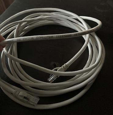 it internet: Ağ rəngli Ethernet şəbəkə kabeli - RJ45 x RJ45 uc bağlantıları — 1