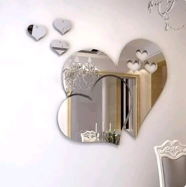 Kućni dekor: Nalepnica u obliku srca efekat ogledala