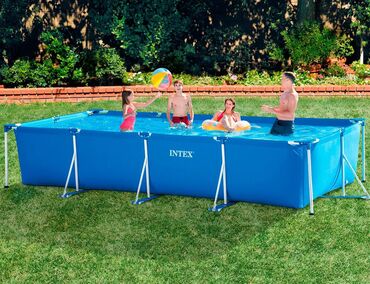 бассейн для двоих: Каркасный бассейн от фирмы Intex качество 100% Размер: 450x220x84