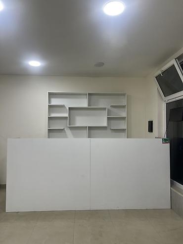 1 kub nece kvadrat metrdir: Ağ rəngli modul mətbəx mebeli dəsti - Üst modul: divara bərkidilən — 1