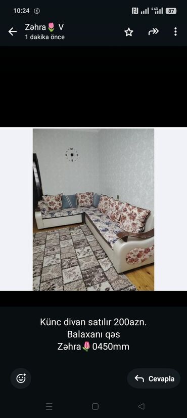 Mətbəx mebeli: Künc divan