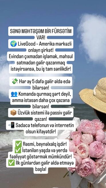 qax vakansiya 2023: Onlyan biznes məhsul satmadan həftəlik və aylıq gəlir sistem. Yalnız