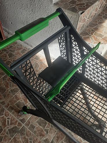 yasil setka: Plastik-supermarket səbəti (ticarət arabası)ı - Material: yüngül və — 1