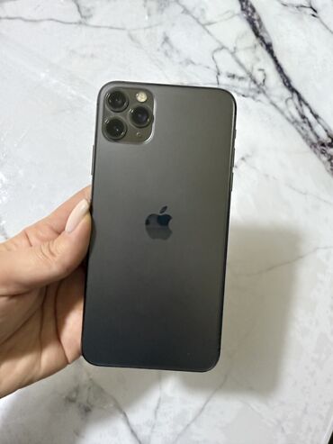 11 мини: IPhone 11 Pro Max, Б/у, 64 ГБ, Space Gray, Наушники, Защитное стекло, Чехол, 74 %