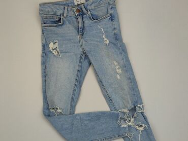 zielone jeansy: Spodnie jeansowe, New Look, 12 lat, 152, stan - Dobry