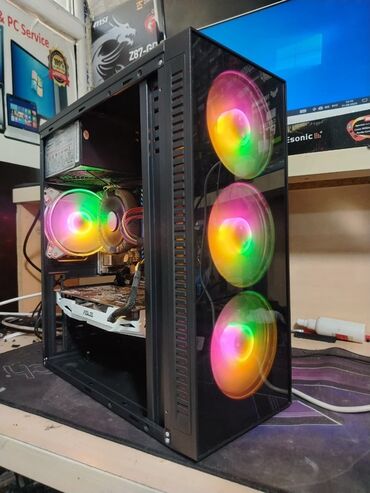 Mobil telefon və aksesuarlar: Gaming/iş stasionarı – RGB şassili masaüstü kompüter Yüksək