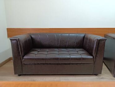 чистка диванов: Прямой диван, цвет - Коричневый