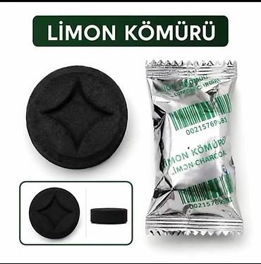 buxur: Məhsul: Limon kömürü (Lemon Charcoal) – tabletləşdirilmiş buxur/şamdan — 1