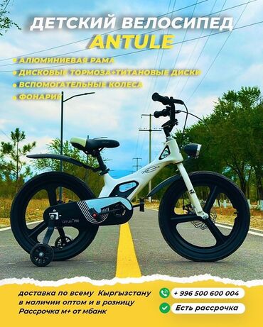 шины для велосипедов: Детский велосипед Antule Основные характеристики: - Легкая
